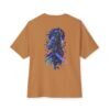 Neon Bladeborn — Oversized Black Cyber Warrior Graphic Tee by VX MERCH