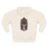 Crimson Sanctuary Gothic Rose Graphic Fleece Hoodie by VX MERCH