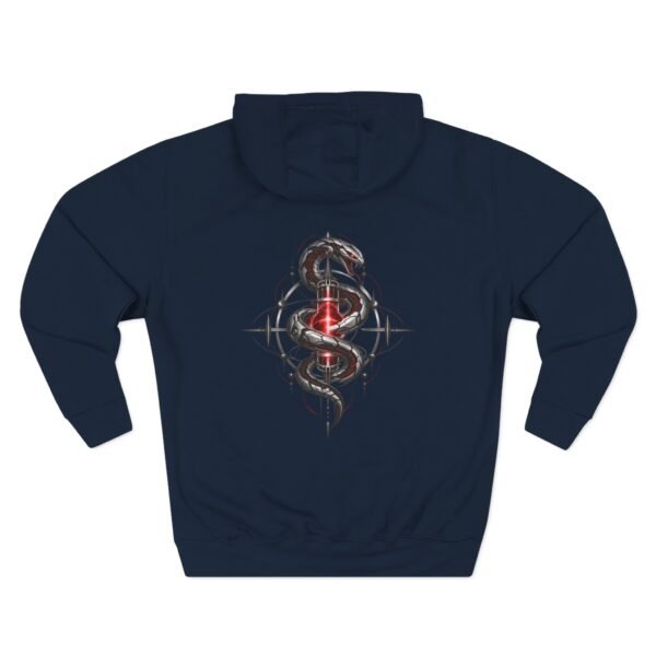 7088928489435199637_2048.jpeg Crimson Coil Gothic Serpent Graphic Fleece Hoodie by VX MERCH