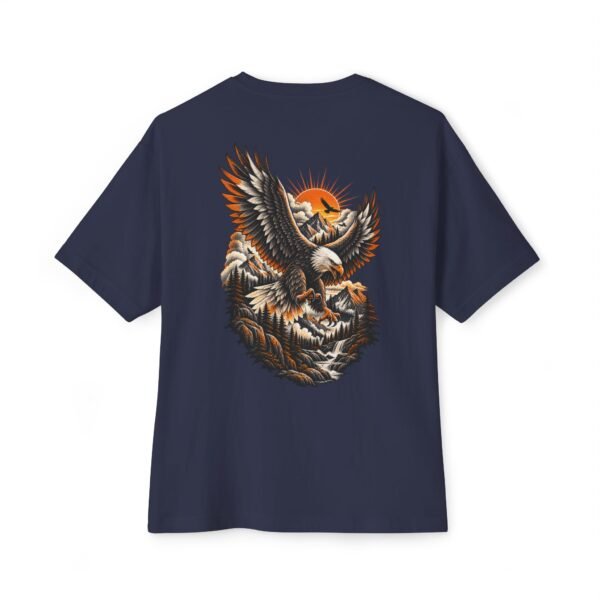 Wild Horizon Boxy Tee – Oversized Eagle Mountain Nature Graphic T-Shirt