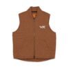 Washed Duck Cloth Work Vest — Embroidered VX Chest Logo by VX MERCH