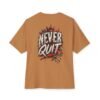 7240331274377488265_2048.jpeg Never Quit Motivation Oversized Graphic Tee by VX MERCH