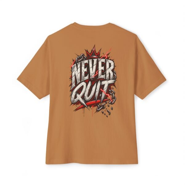 7240331274377488265_2048.jpeg Never Quit Motivation Oversized Graphic Tee by VX MERCH