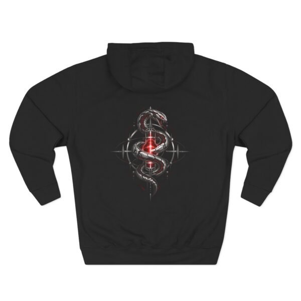 7252591103147599979_2048.jpeg Crimson Coil Gothic Serpent Graphic Fleece Hoodie by VX MERCH