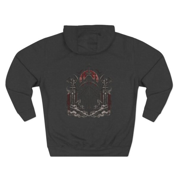 Chained Portal Gothic Gate Graphic Fleece Hoodie by VX MERCH