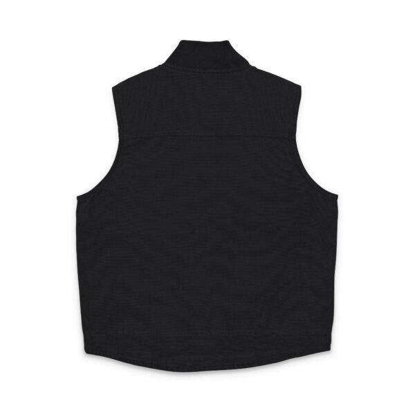 Washed Duck Cloth Work Vest — Embroidered VX Chest Logo by VX MERCH