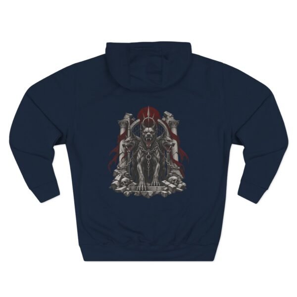 7293173175776592767_2048.jpeg Dark Throne Mythology Graphic Fleece Hoodie by VX MERCH