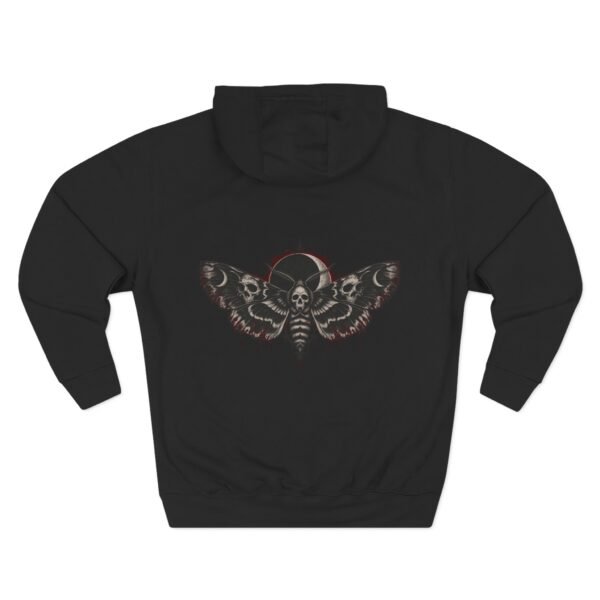 7354682057844118455_2048.jpeg Blood Moon Death Moth Graphic Fleece Hoodie by VX MERCH
