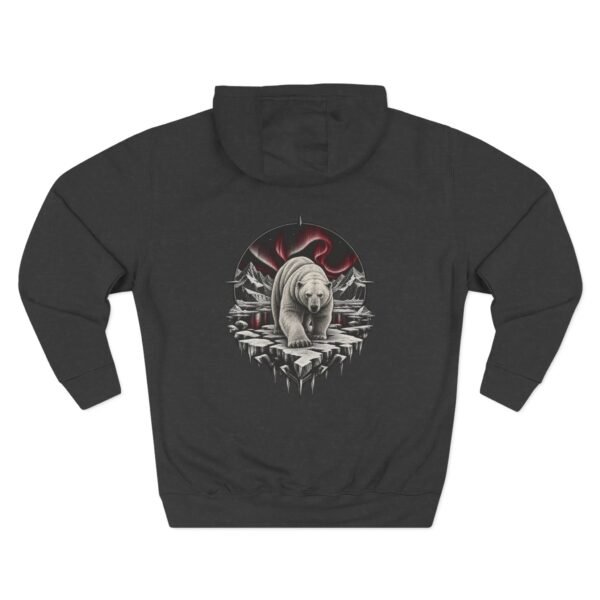 Crimson Arctic Bear Hoodie — Nature Streetwear by VX MERCH