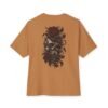 Dead Roses — Oversized Black Skull & Rose Graphic Tee by VX MERCH