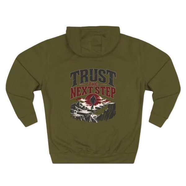 Trust the Next Step Motivational Graphic Fleece Hoodie by VX MERCH