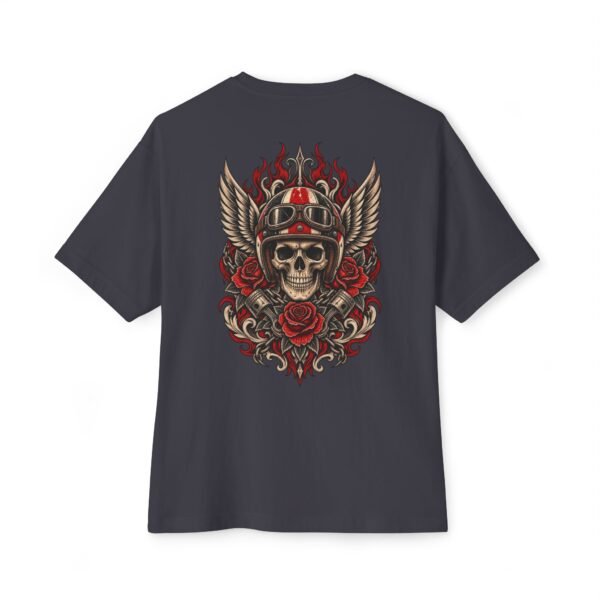 8240144689556854722_2048.jpeg Road Reaper Vintage Boxy Tee – Oversized Biker Skull Graphic T-Shirt