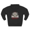 Never Drift Compass Graphic Fleece Hoodie by VX MERCH
