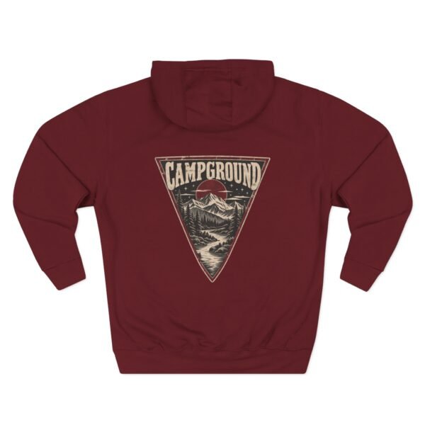 8489397381234658302_2048.jpeg Campground Escape Hoodie — Vintage Outdoor Adventure Graphic by VX MERCH