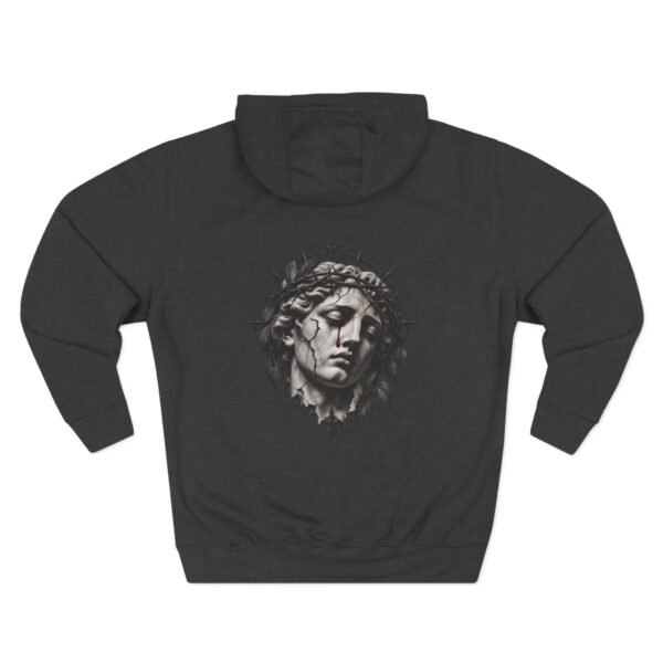 8851138516408301444_2048.jpeg Crowned in Silence Statue Graphic Fleece Hoodie by VX MERCH