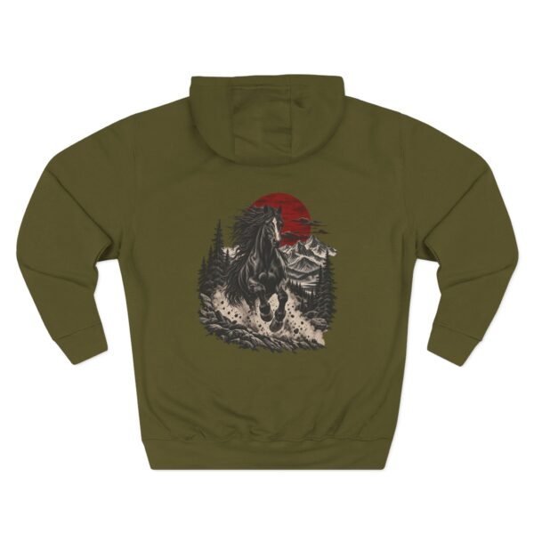 8859327551134654069_2048.jpeg Crimson Mountain Horse Hoodie — Nature Streetwear by VX MERCH