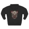 Crimson Phoenix Mythology Graphic Fleece Hoodie by VX MERCH