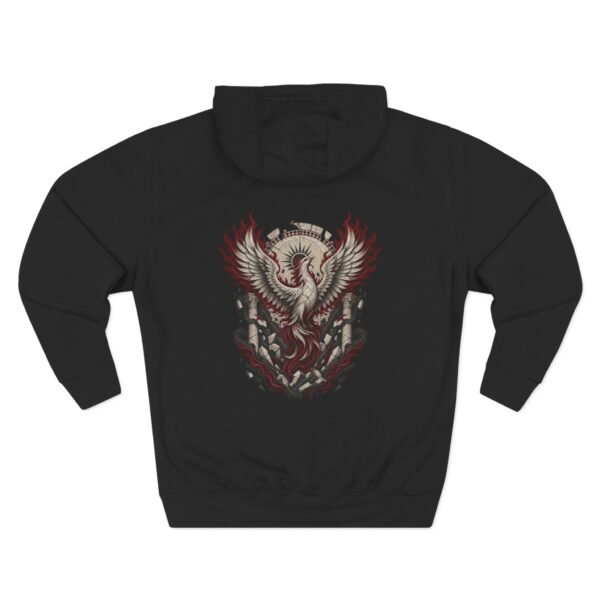 Crimson Phoenix Mythology Graphic Fleece Hoodie by VX MERCH