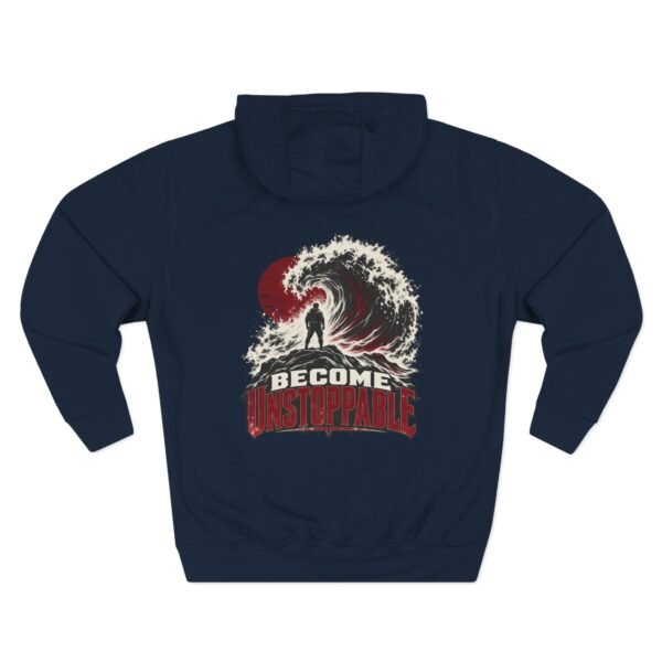 Become Unstoppable Wave Graphic Fleece Hoodie by VX MERCH