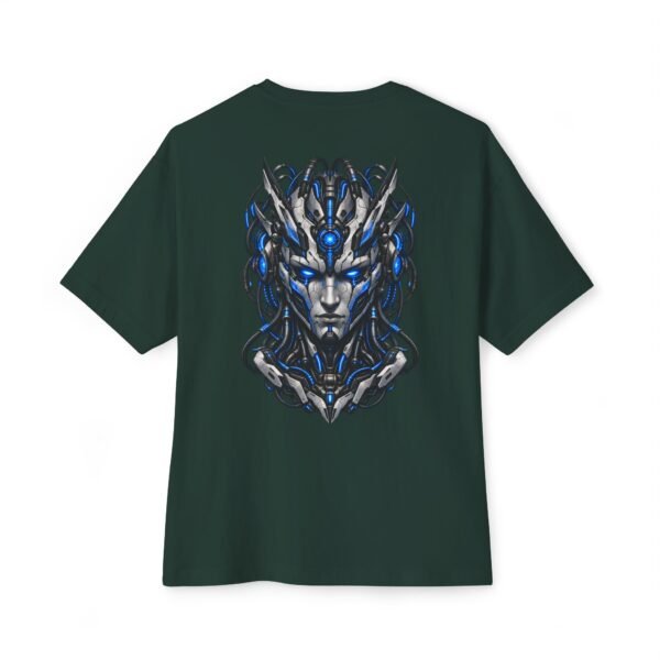 Synthetic Oracle — Oversized Black Cybernetic Graphic Tee by VX MERCH
