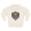 9514756263269455391_2048.jpeg Crimson Griffin Crest Mythology Graphic Fleece Hoodie by VX MERCH