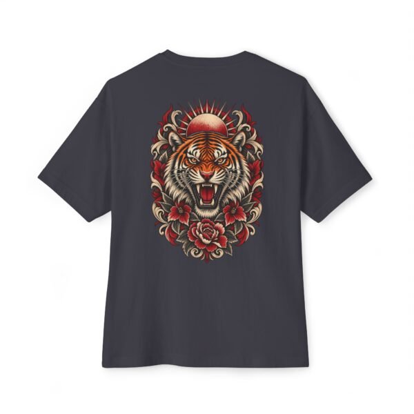 Wild Roar Vintage Boxy Tee – Oversized Tiger Graphic T-Shirt