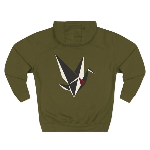 Fractured Instinct Geometric Fox Graphic Fleece Hoodie by VX MERCH