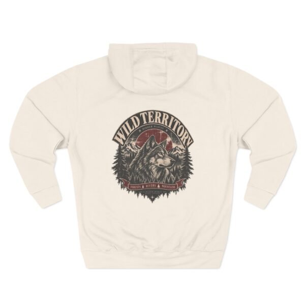 Wild Territory Hoodie — Vintage Mountain Wolf Graphic by VX MERCH