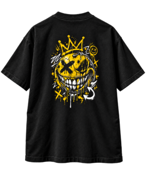 Chaos Smile Boxy Tee – Oversized Graffiti Streetwear T-Shirt by VX MERCH