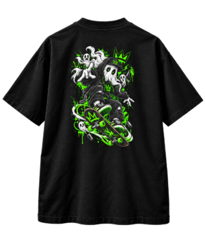 Ghost Ride Boxy Tee – Oversized Graffiti Streetwear Graphic T-Shirt by VX MERCH