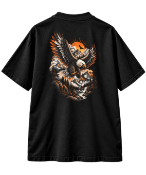Wild Horizon Boxy Tee – Oversized Eagle Mountain Nature Graphic T-Shirt by VX MERCH