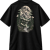 Moonlit Wilderness Boxy Tee – Oversized Mountain Forest Nature Graphic T-Shirt  Description by VX MERCH