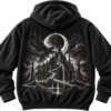 Dark Moon Mountain Graphic Fleece Hoodie by VX MERCH