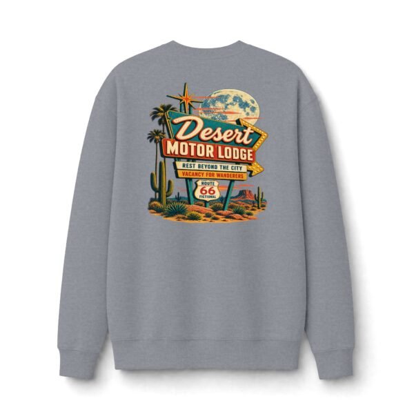Desert Motor Lodge Retro Road Trip Sweatshirt by VX MERCH