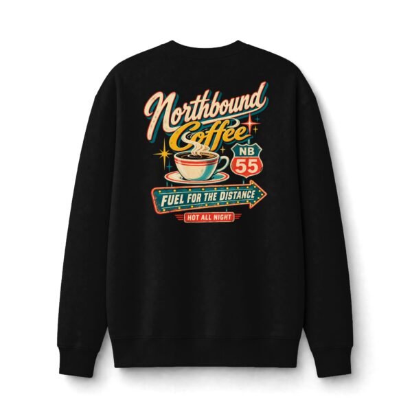 Northbound Coffee Retro Roadside Sweatshirt by VX MERCH