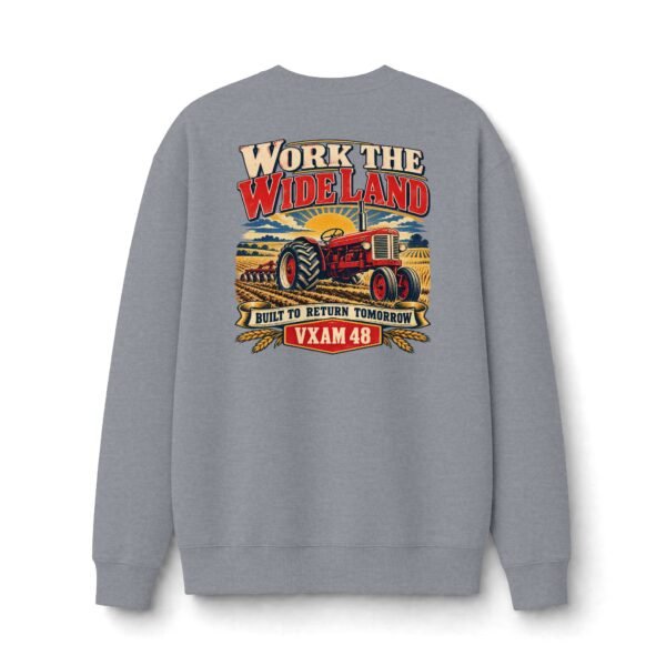 Work the Wide Land Vintage Farm Graphic Sweatshirt by VX MERCH