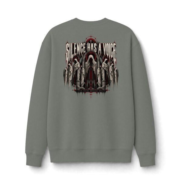 Silence Has a Voice Gothic Statement Sweatshirt by VX MERCH