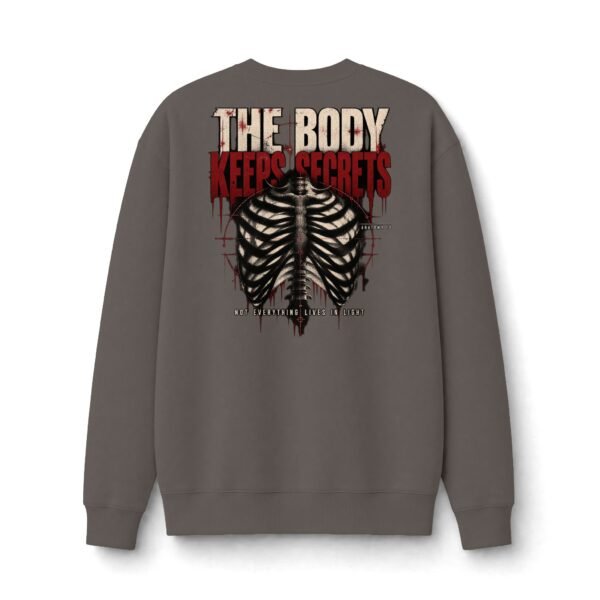 The Body Keeps Secrets Anatomical Graphic Sweatshirt by VX MERCH