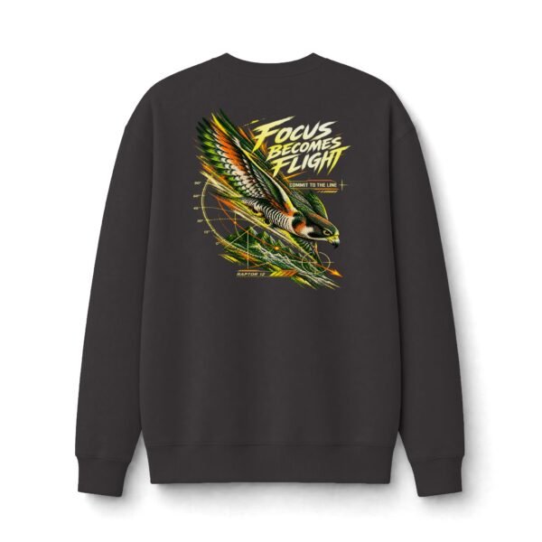 Focus Becomes Flight Wildlife Falcon Graphic Sweatshirt