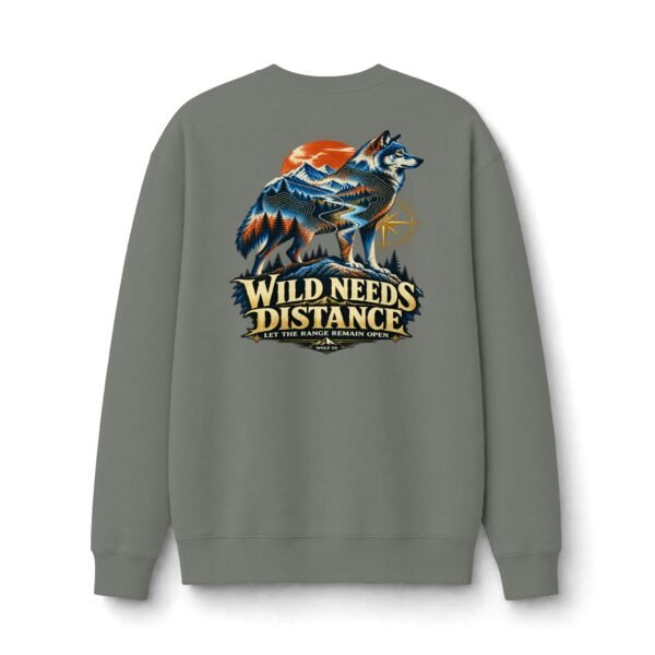 15268682622946999459_2048.jpeg Wild Needs Distance Wilderness Wolf Graphic Sweatshirt