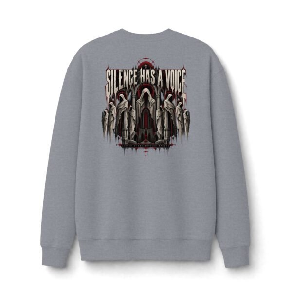 Silence Has a Voice Gothic Statement Sweatshirt by VX MERCH