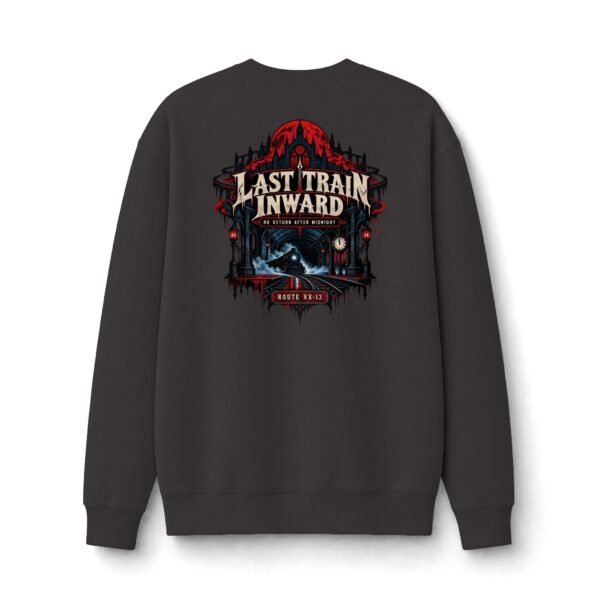 16057925577108846773_2048.jpeg Last Train Inward Gothic Graphic Sweatshirt by VX MERCH