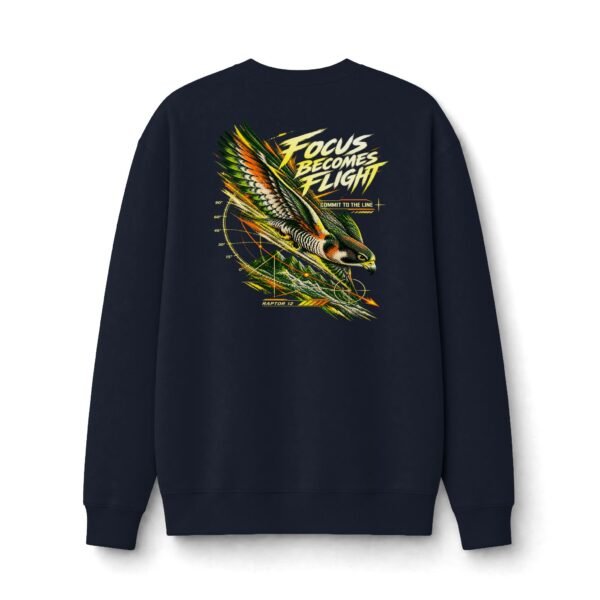 Focus Becomes Flight Wildlife Falcon Graphic Sweatshirt