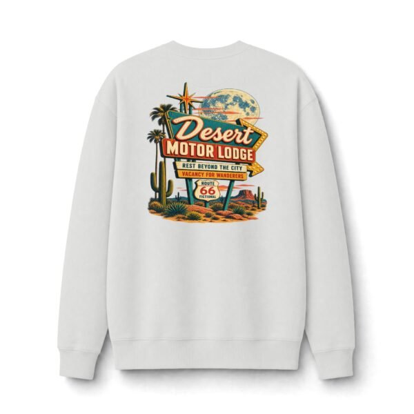 Desert Motor Lodge Retro Road Trip Sweatshirt by VX MERCH
