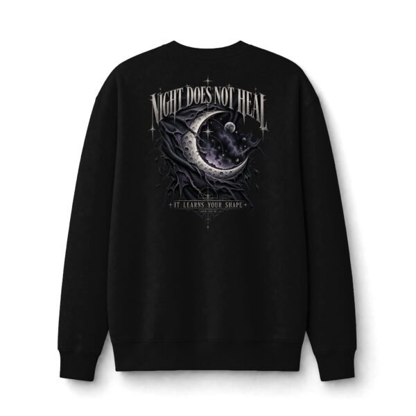 Night Does Not Heal Celestial Graphic Sweatshirt by VX MERCH