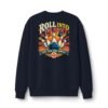 Roll Into the Night Retro Bowling Sweatshirt by VX MERCH