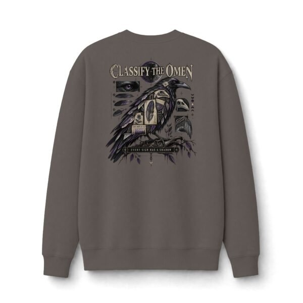 2539354942282185233_2048.jpeg Classify the Omen Occult Graphic Sweatshirt by VX MERCH