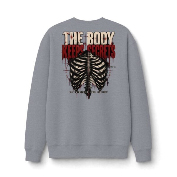 The Body Keeps Secrets Anatomical Graphic Sweatshirt by VX MERCH