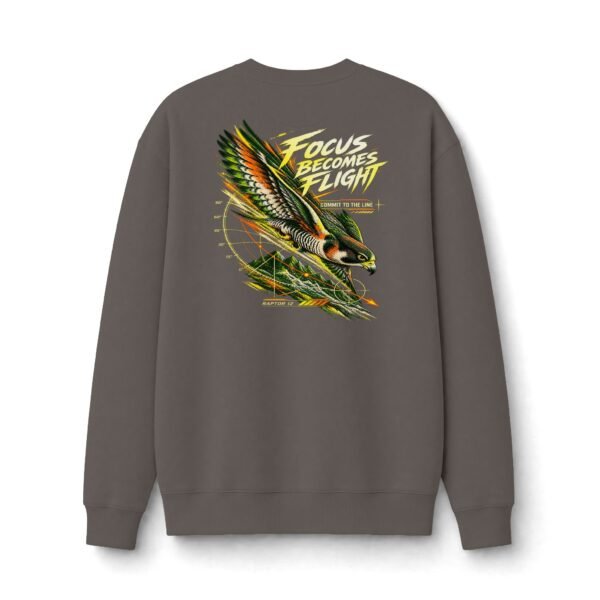 Focus Becomes Flight Wildlife Falcon Graphic Sweatshirt