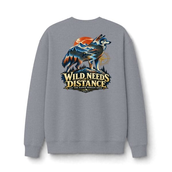 3843036630352633892_2048.jpeg Wild Needs Distance Wilderness Wolf Graphic Sweatshirt